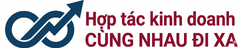 Logo Hợp tác kinh doanh - Slogan cùng nhau đi xa